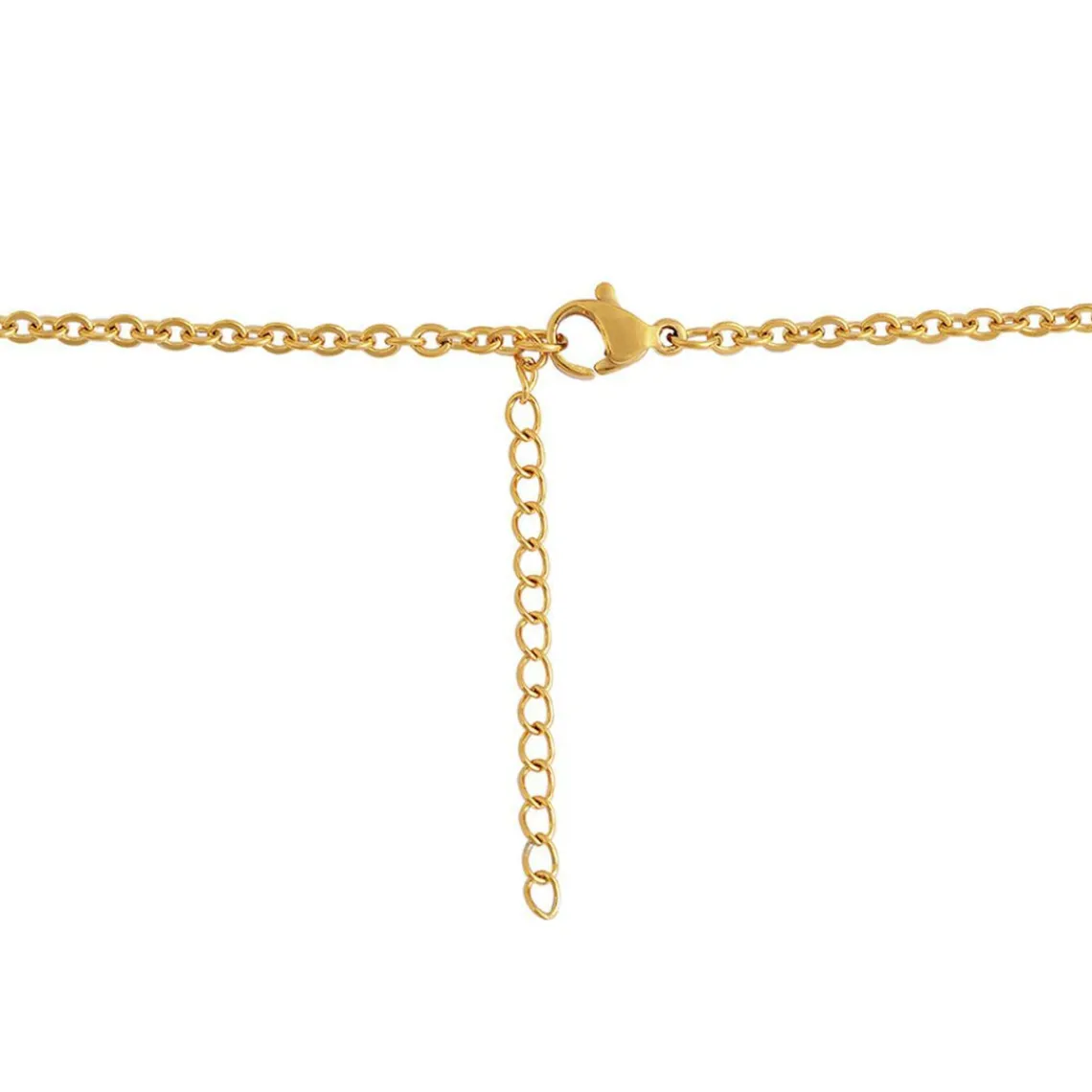Edforce Collier et pendentif Femme 90-0396-S - Acier Doré | Femme Collier Et Pendentif