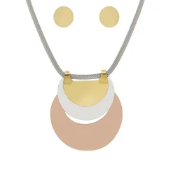 Edforce Collier et pendentif Femme 93-0831-S - Acier argenté | Femme Collier Et Pendentif