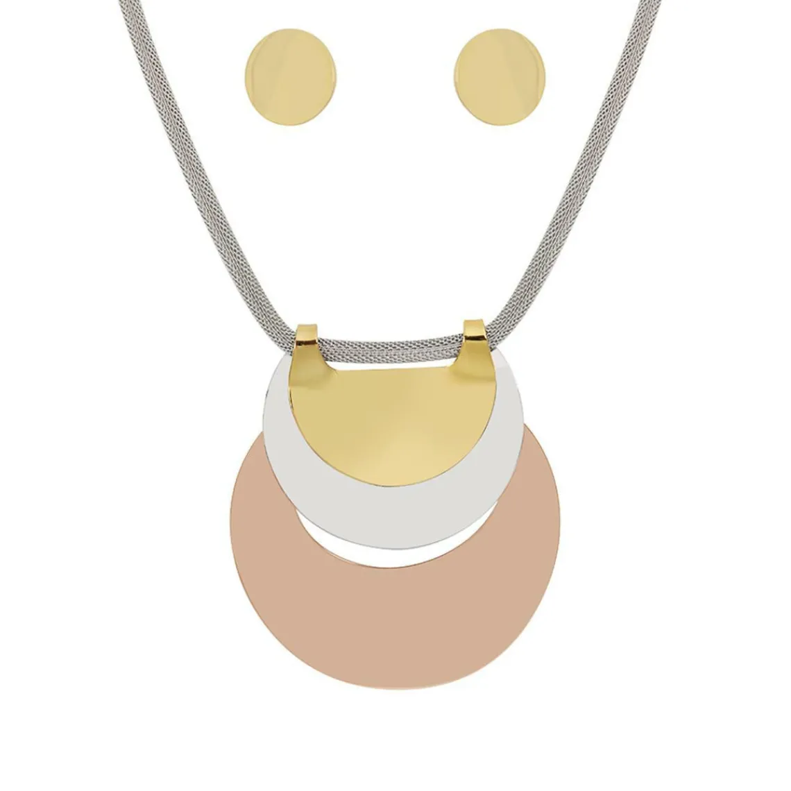 Edforce Collier et pendentif Femme 93-0831-S - Acier argenté | Femme Collier Et Pendentif