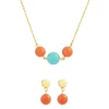 Edforce Collier et pendentif Femme 341-0073-S - Acier Doré | Femme Collier Et Pendentif