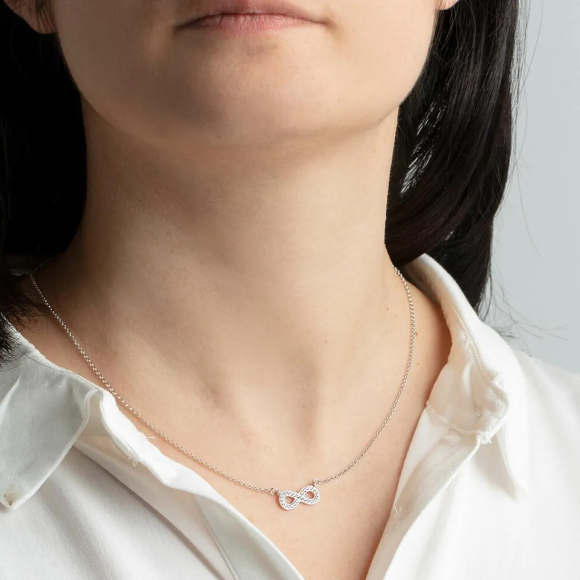 Lotus Silver Collier et pendentif LP1859-1/1 - infini mystic Argent Femme | Femme Collier Et Pendentif