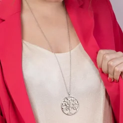Lotus Style Bijoux Collier et pendentif Lotus Style LS2084-1/1 - rainbow arbre de vie Acier Femme | Femme Collier Et Pendentif
