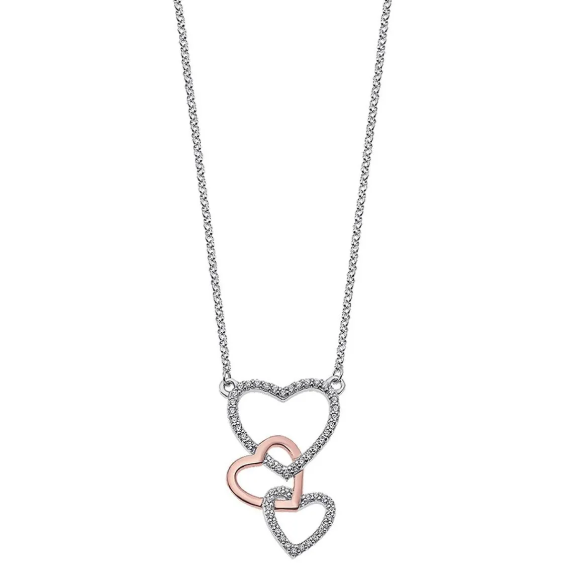 Lotus Silver Collier et pendentif MOMENTS LP1817-1-2 - Collier et pendentif MOMENTS Argent Coeur Femme | Femme Collier Et Pendentif