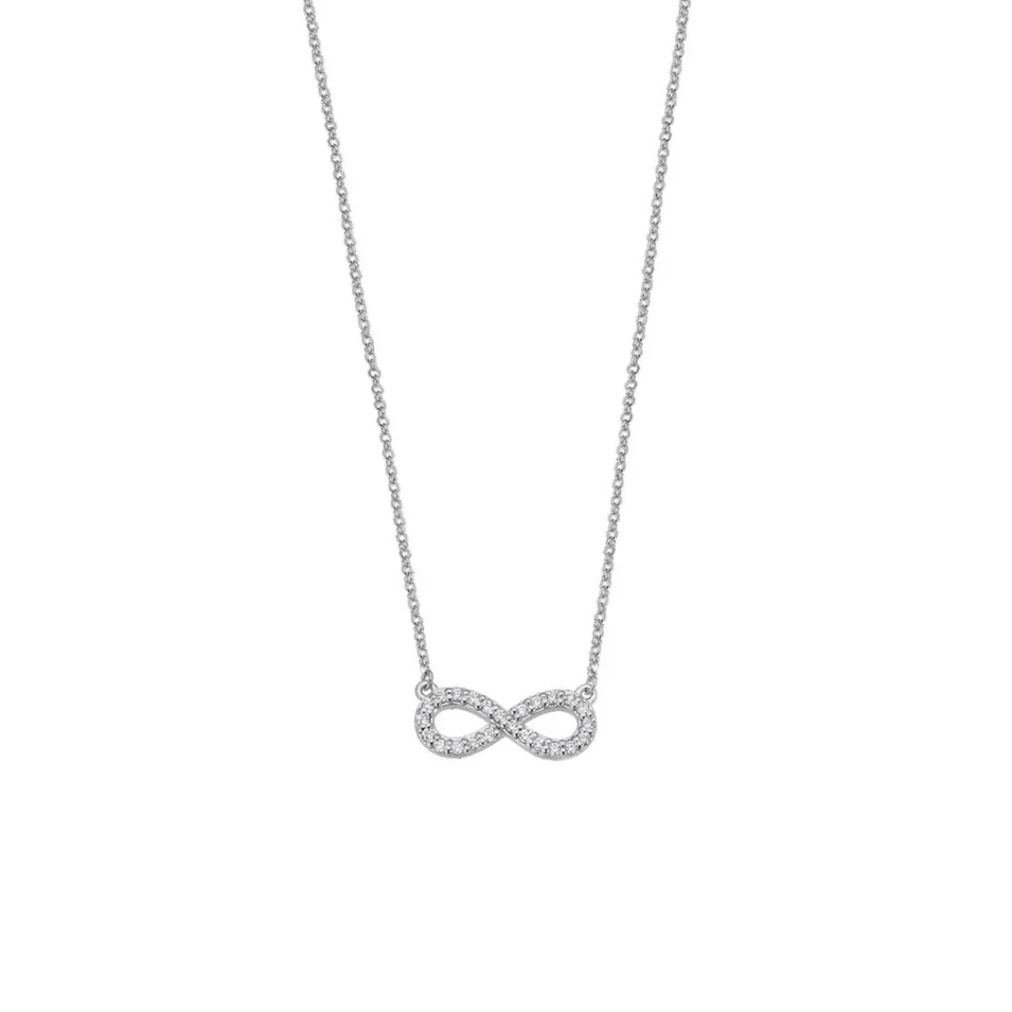 Lotus Silver Collier et pendentif Trendy LP1253-1-1 - Collier et pendentif Argent Infini Serti Femme | Femme Collier Et Pendentif
