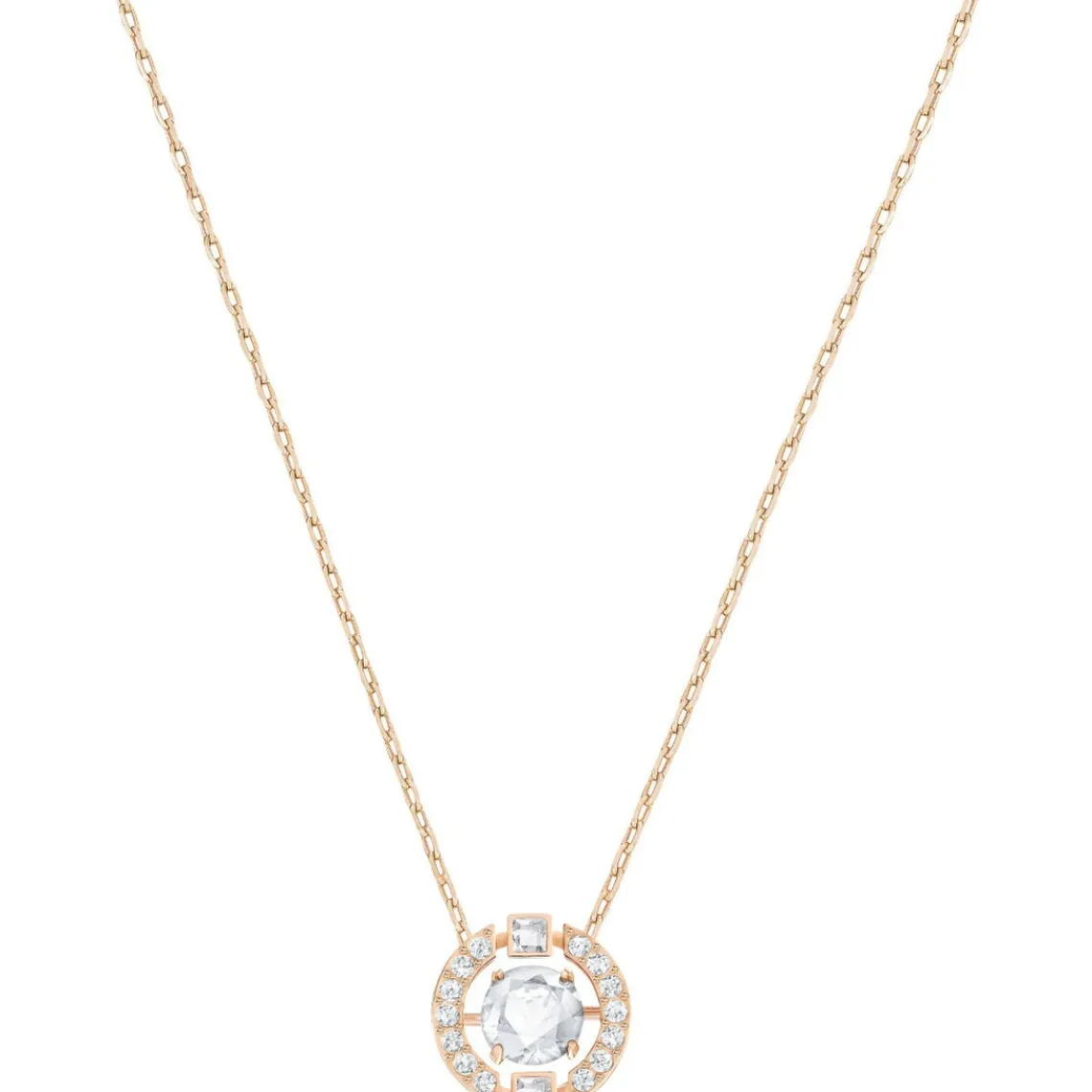 Swarovski Bijoux Collier et pendentif Swarovski 5272364 - Collier et pendentif Cristal Or Rose Femme | Femme Collier Et Pendentif