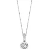 Ti Sento Collier et pendentif 6739ZI - Collier et pendentif Cristaux Blanc Femme | Femme Collier Et Pendentif