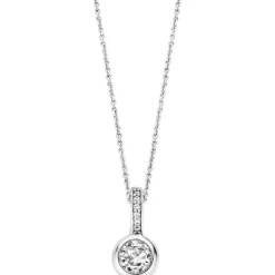 Ti Sento Collier et pendentif 6739ZI - Collier et pendentif Cristaux Blanc Femme | Femme Collier Et Pendentif