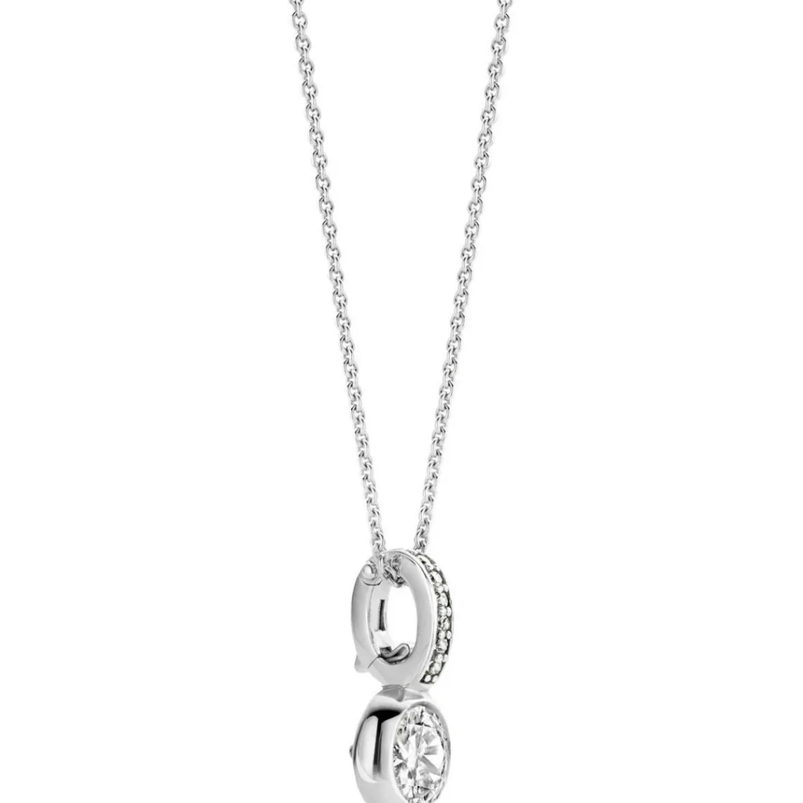 Ti Sento Collier et pendentif 6739ZI - Collier et pendentif Cristaux Blanc Femme | Femme Collier Et Pendentif