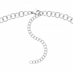 Angèle M Bijoux Collier femme Angèle M B2374-ARGENT - Acier Argent | Femme Collier Et Pendentif
