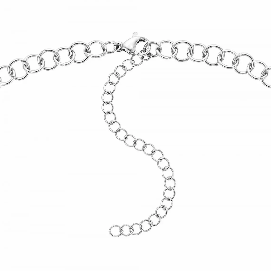 Angèle M Bijoux Collier femme Angèle M B2374-ARGENT - Acier Argent | Femme Collier Et Pendentif