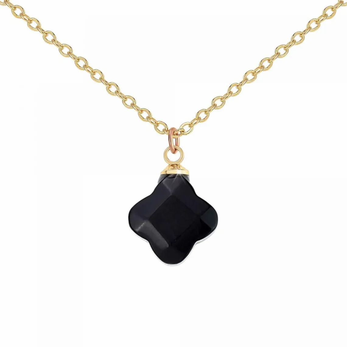 Angèle M Bijoux Collier femme Angèle M B2481-NOIR - Métal Doré | Femme Collier Et Pendentif