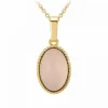 Angèle M Bijoux Collier femme Angèle M B2458-ROSE-QUARTZ - Métal Doré | Femme Collier Et Pendentif