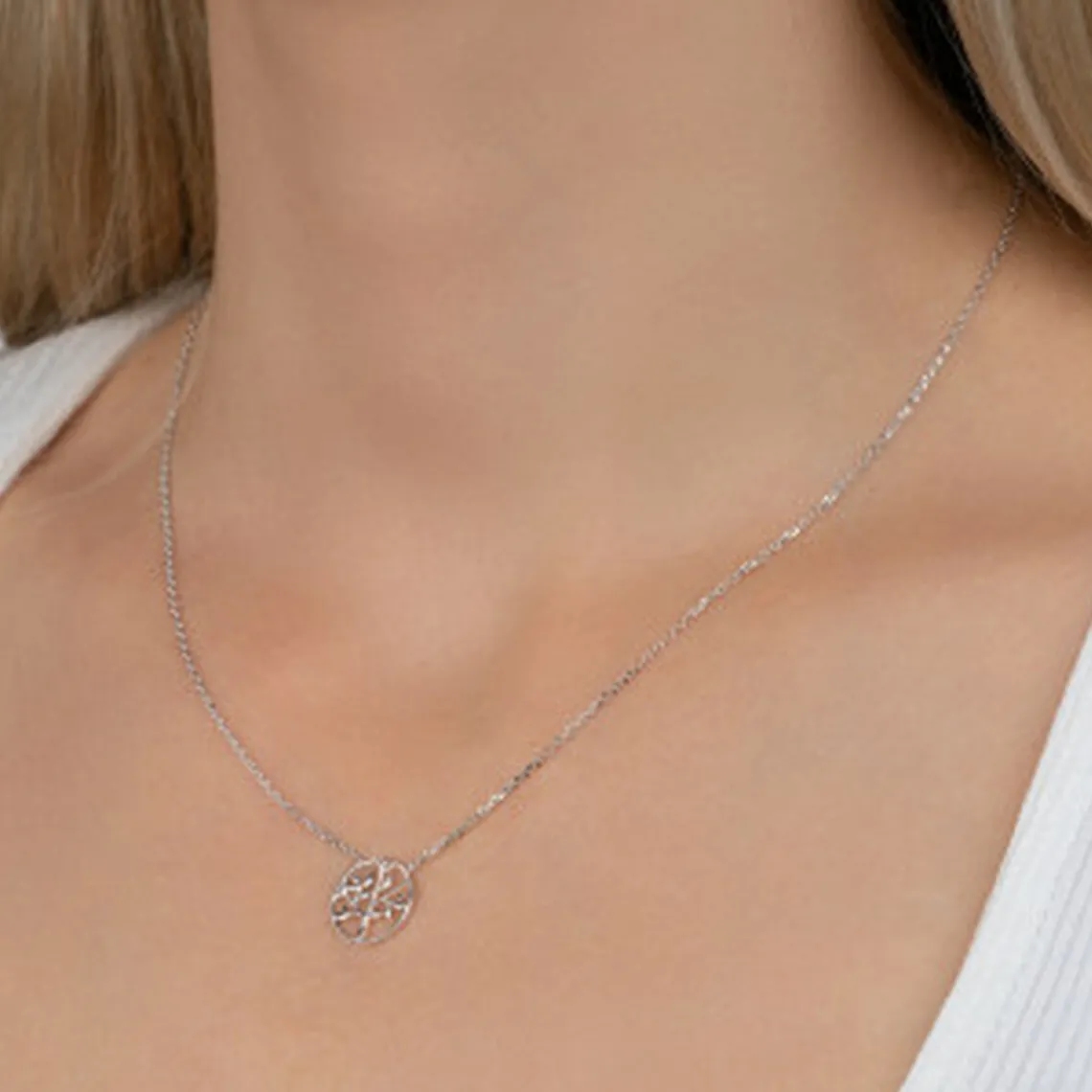 Maison de la Bijouterie Collier Femme Arbre de vie Argent WYZY6545 | Femme Collier Et Pendentif