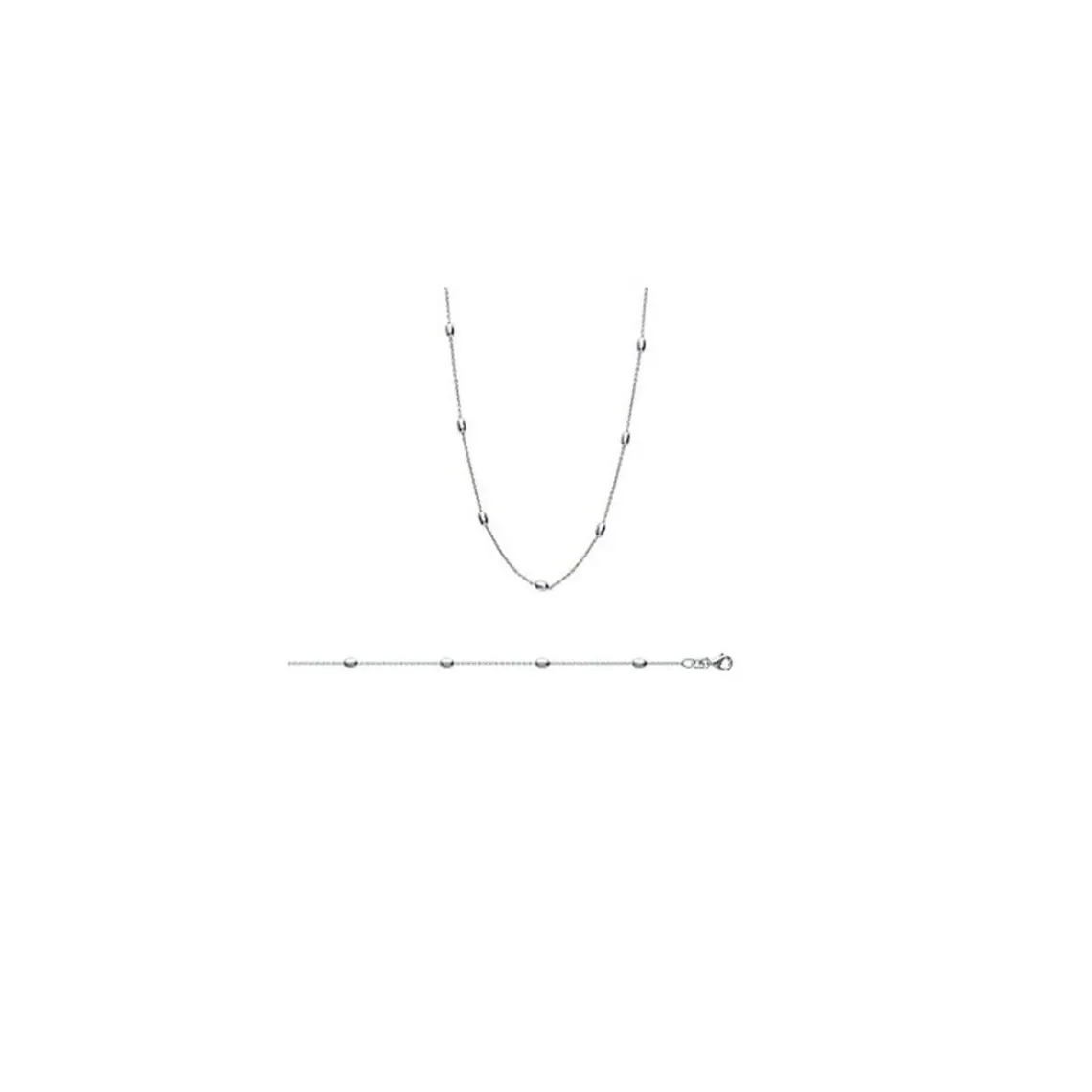 Maison de la Bijouterie Collier femme argent rhodié - WYZ40Z45 | Femme Collier Et Pendentif