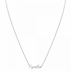 Athème Collier Femme - B2689-ARGENT-AGATHE Acier | Femme Collier Et Pendentif