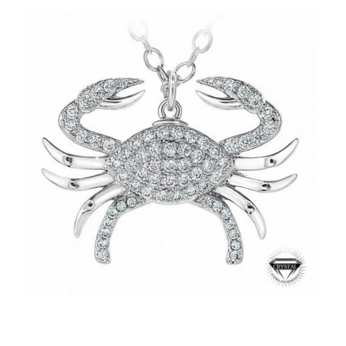 Athème Collier Femme - B2425-CANCER Métal Argent | Femme Collier Et Pendentif