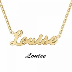 Athème Collier Femme - B2689-DORE-LOUISE Acier Doré | Femme Collier Et Pendentif
