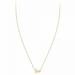 Athème Collier Femme - B2689-DORE-IRIS Acier Doré | Femme Collier Et Pendentif