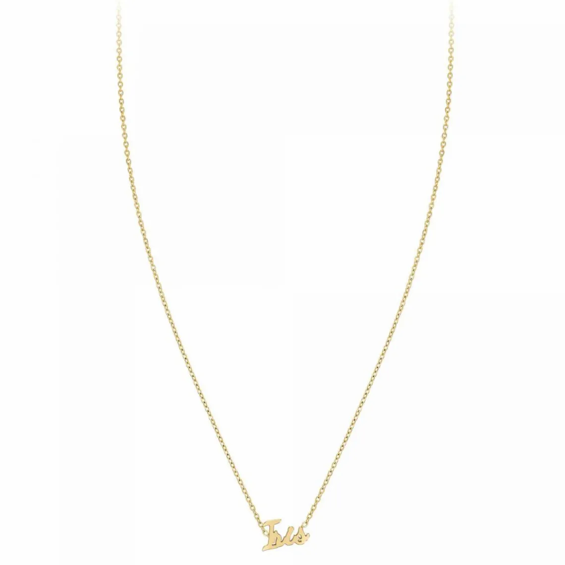 Athème Collier Femme - B2689-DORE-IRIS Acier Doré | Femme Collier Et Pendentif