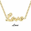 Athème Collier Femme - B2689-DORE-LOVE Acier Doré | Femme Collier Et Pendentif