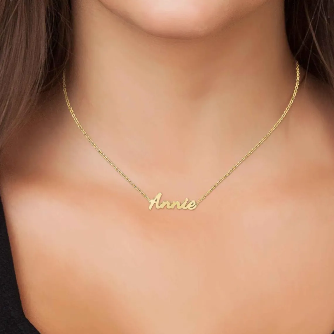Athème Collier Femme - B2689-DORE-ANNIE Acier Doré | Femme Collier Et Pendentif