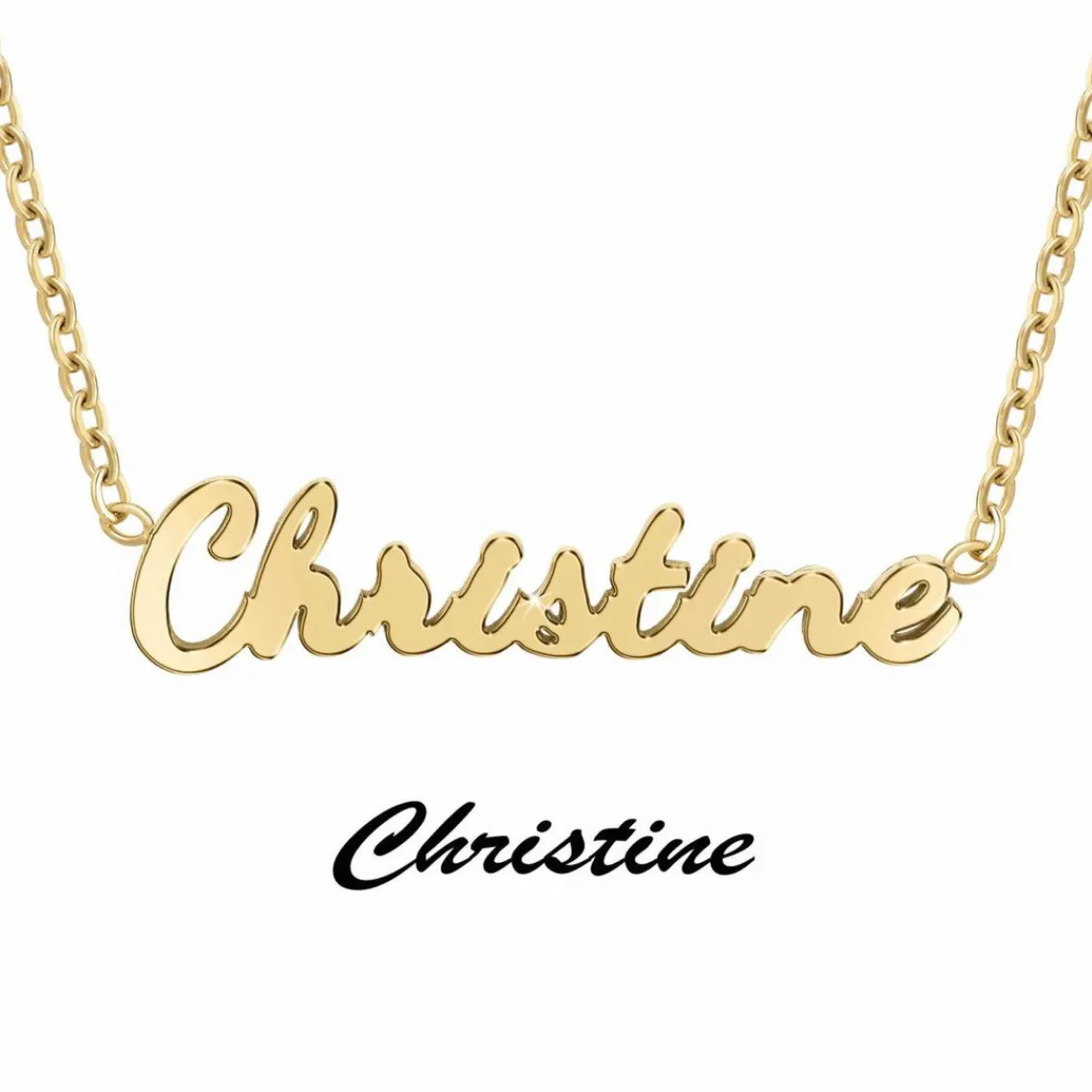Athème Collier Femme - B2689-DORE-CHRISTINE Acier Doré | Femme Collier Et Pendentif