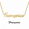 Athème Collier Femme - B2689-DORE-FRANCOISE Acier Doré | Femme Collier Et Pendentif