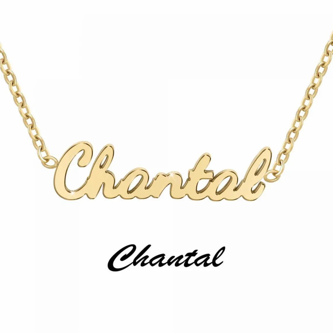 Athème Collier Femme - B2689-DORE-CHANTAL Acier Doré | Femme Collier Et Pendentif
