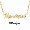 Athème Collier Femme - B2689-DORE-MONIQUE Acier Doré | Femme Collier Et Pendentif