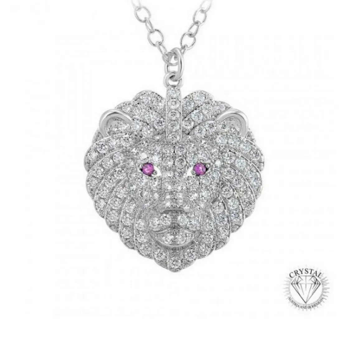 Athème Collier Femme - B2425-LION Métal Argent | Femme Collier Et Pendentif