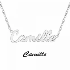 Athème Collier Femme B2689-ARGENT-CAMILLE - Acier Argent | Femme Collier Et Pendentif