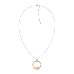 Calvin Klein Bijoux Collier Femme Calvin Klein Ethereal Metals - 35000580 Acier Argent, Doré rose | Femme Collier Et Pendentif