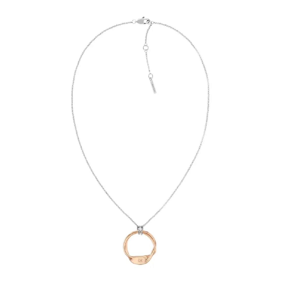 Calvin Klein Bijoux Collier Femme Calvin Klein Ethereal Metals - 35000580 Acier Argent, Doré rose | Femme Collier Et Pendentif