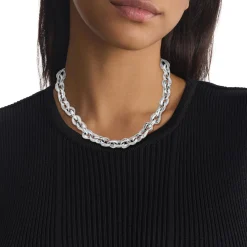 Calvin Klein Bijoux Collier Femme Statement Links Sculptural - 35000652 Acier Argent | Femme Collier Et Pendentif