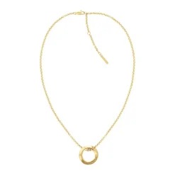 Calvin Klein Bijoux Collier Femme Calvin Klein Twisted Ring - 35000307 Acier Doré | Femme Collier Et Pendentif