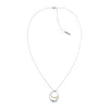 Calvin Klein Bijoux Collier Femme Calvin Klein Warped Rings - 35000008 Acier Argent, Doré rose | Femme Collier Et Pendentif