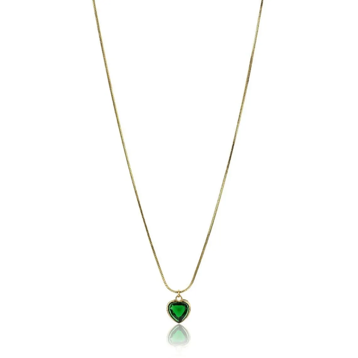 Emily Westwood Bijoux Collier femme Emily Westwood EWN23072G - Acier Doré et Vert | Femme Collier Et Pendentif