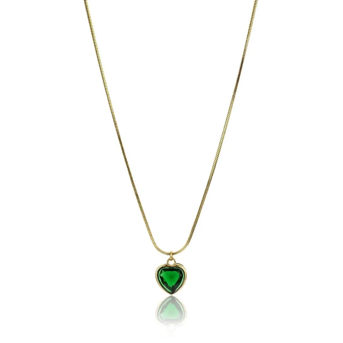 Emily Westwood Bijoux Collier femme Emily Westwood EWN23072G - Acier Doré et Vert | Femme Collier Et Pendentif