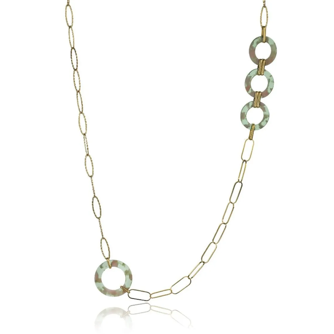 Emily Westwood Bijoux Collier femme Emily Westwood EWN23067G - Acier et acrylique Doré | Femme Collier Et Pendentif