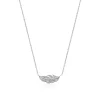 Maison de la Bijouterie Collier Femme fantaisie plume Argent WYZ35345 | Femme Collier Et Pendentif