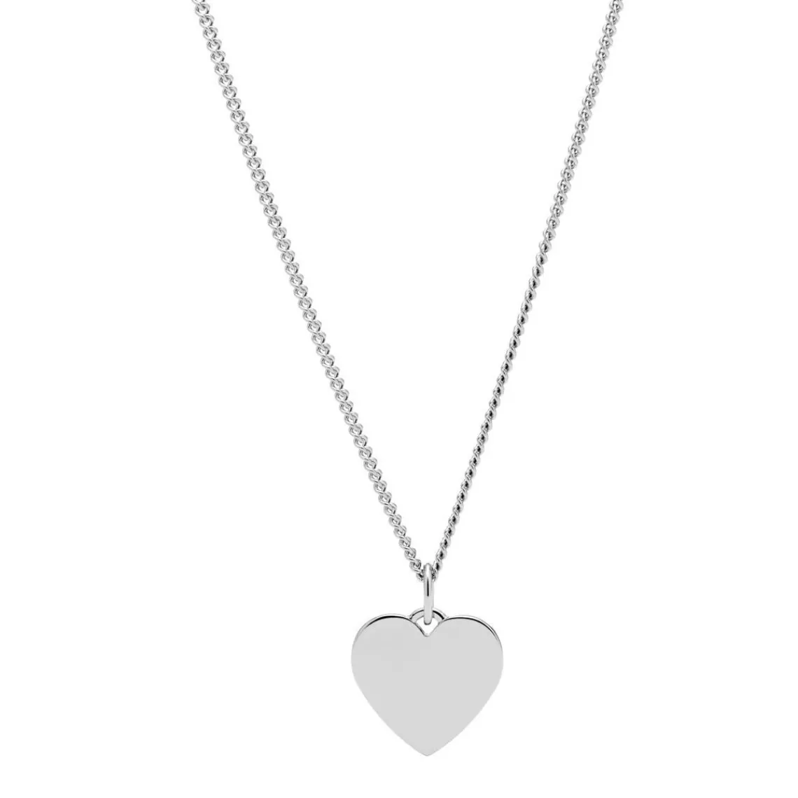 Fossil Bijoux Collier Femme Engravable - JF03330040 Acier Argent | Femme Collier Et Pendentif|Bague