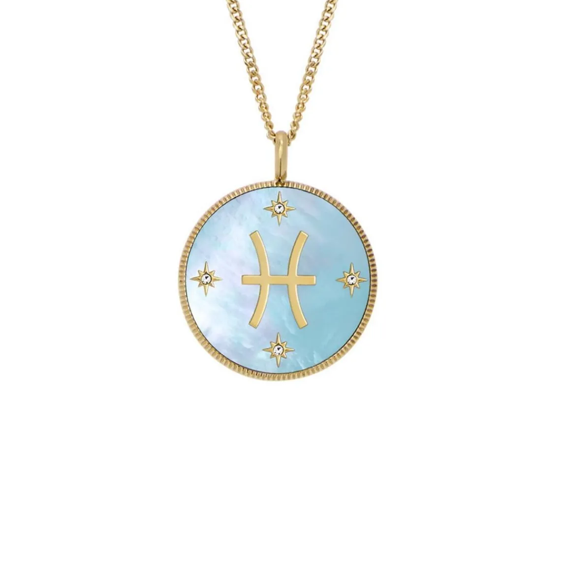 Fossil Bijoux Collier Femme Signes du Zodiaque Poissons - JF04848710 Acier inoxydable | Femme Collier Et Pendentif