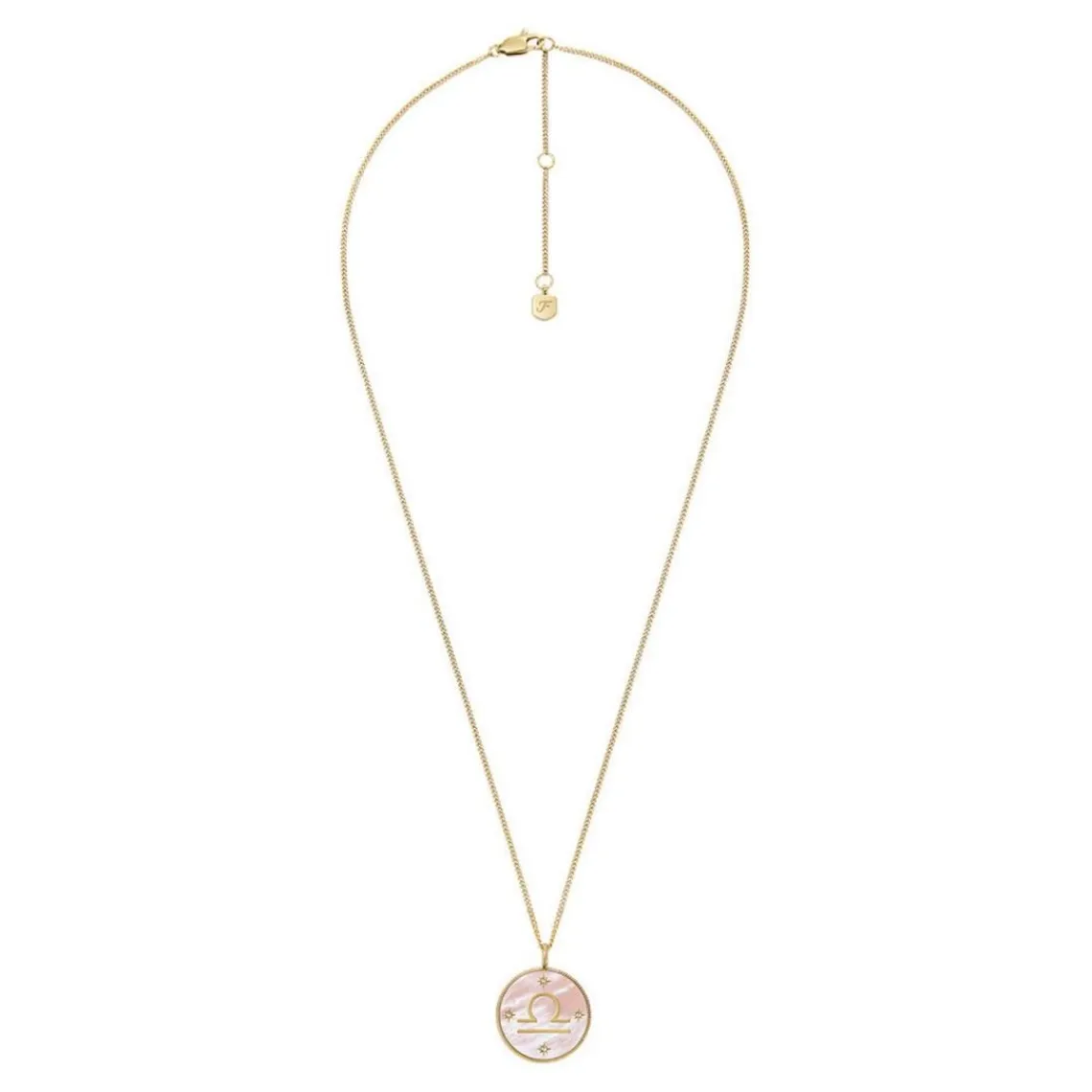 Fossil Bijoux Collier Femme Signes du Zodiaque Balance - JF04844710 Acier inoxydable | Femme Collier Et Pendentif
