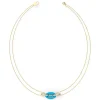 Guess Bijoux Collier Femme - POP LINKS JUBN01411JWYGLB Acier Doré | Femme Collier Et Pendentif