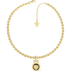 Guess Bijoux Collier Femme - DAKTARI JUBN01354JWYGBK Acier Doré | Femme Collier Et Pendentif