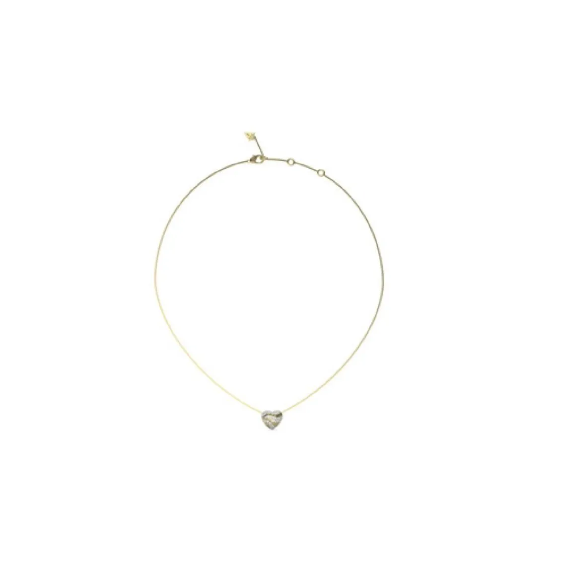 Guess Bijoux Collier Femme In My Heart - JUBN04501JWYG Acier Doré | Femme Collier Et Pendentif