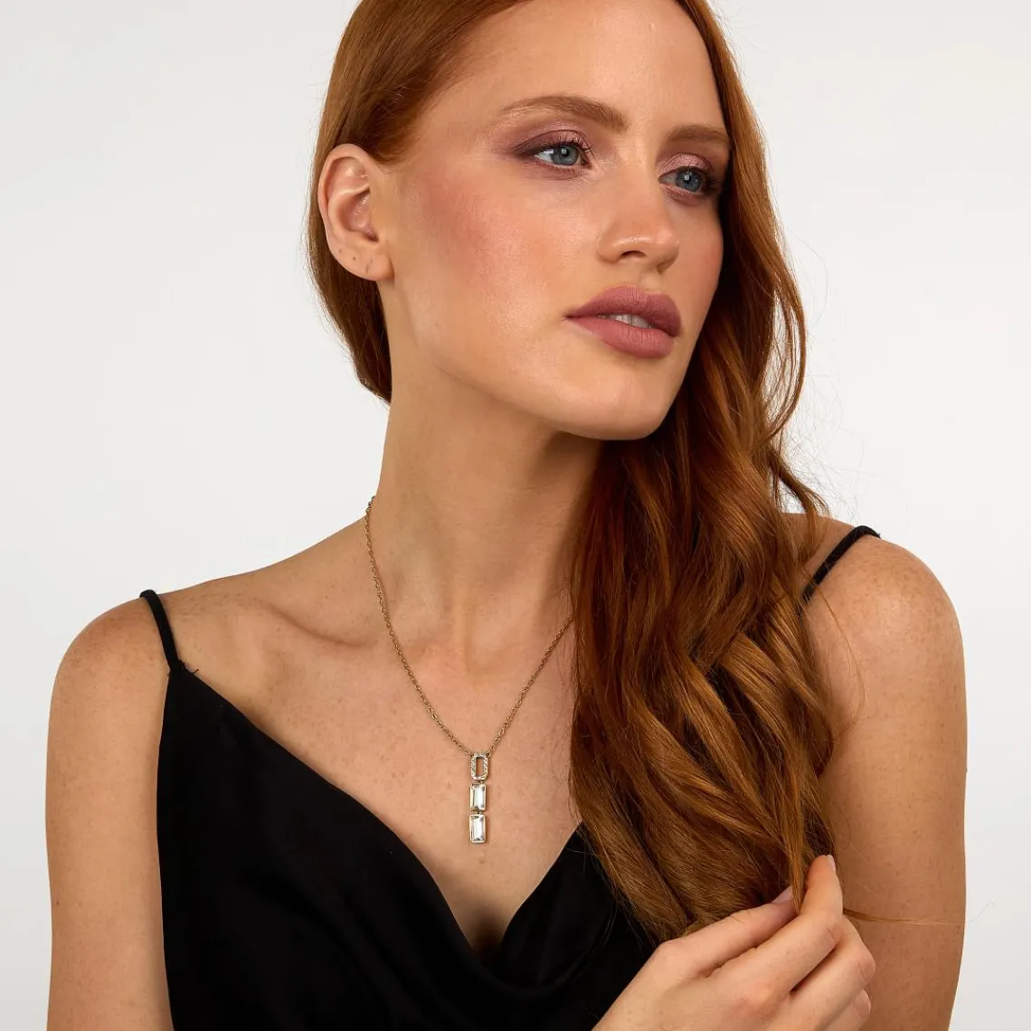 Karl Lagerfeld Collier Femme Stone - KLAYC08 Acier Doré | Femme Collier Et Pendentif