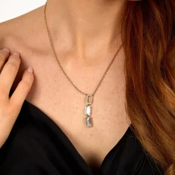 Karl Lagerfeld Collier Femme Stone - KLAYC08 Acier Doré | Femme Collier Et Pendentif