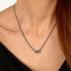 Karl Lagerfeld Collier Femme Stone - KLAYC13 Acier Argent | Femme Collier Et Pendentif