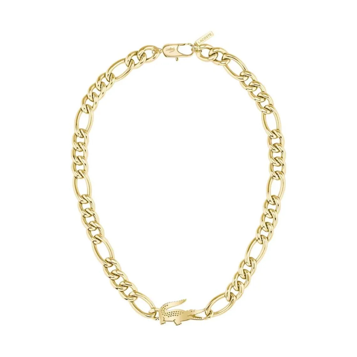 Lacoste Collier Femme Crocodile - 2040372 Acier Doré | Femme Collier Et Pendentif
